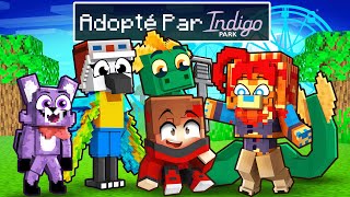 Adopté par une Famille INDIGO Park sur Minecraft [upl. by Irej]