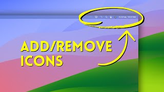 How to AddRemove Menu Bar Items on MacBook Menu Bar Customization in Mac [upl. by Thetes]