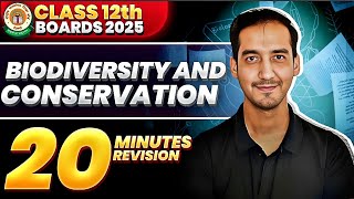 Biodiversity and Conservation Class 12 Quick Revision  NEETCBSE Sourabh Raina [upl. by Assennej]