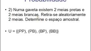 Espaço Amostral  Aula 01  Probabilidade [upl. by Radcliffe135]