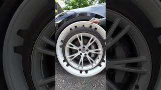 HOW TO FIX CURB RASH  Rim Protector For Tesla Model Y 19Inch Gemini Wheel Silver Color Effect [upl. by Ivo]