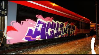 Graffiti  Train Action Berlin Graffiti [upl. by Qooraf]