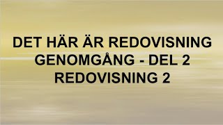 Det här är redovisning  Del 2 Genomgång  Redovisning 2 🍀🌸 [upl. by Cost153]