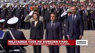 Hommage aux deux commandos  la Marseillaise retentit aux Invalides [upl. by Adoh]