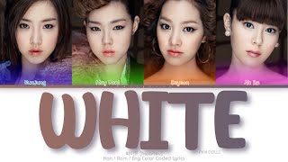 Pinkdolls 핑크돌즈 화이트 White Color Coded Lyrics HanRomEng [upl. by Ahsinnek]