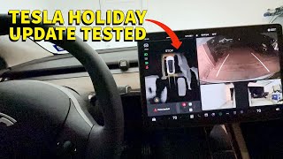 Tesla Model Y Holiday Update 2023  All new features tested [upl. by Halland]