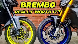 Brembo VS Stock Brakes  Emergency stop test [upl. by Ahsyad]