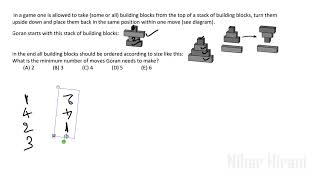 In a game one is allowed to take some or all building blocks from the top of a stack of building [upl. by Riobard]