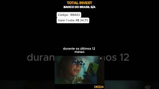 BANCO DO BRASIL SA  pagou 1054 de dividendos nos ultimos 12 meses dividendos investimentos [upl. by Keri489]