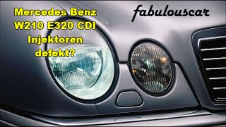 Injektoren defekt Undicht Injector leaking  Mercedes Benz W210 S210 E320 CDI EKlasse [upl. by Neirual]