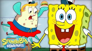 Mrs Puff Works at the Krusty Krab 🍔  Full Scene Summer Job  SpongeBob [upl. by Lau]