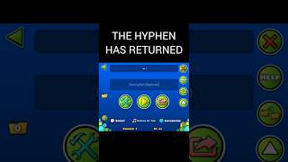 HOW TO MAKE A HYPHEN IN GEOMETRY DASH niceicegd geometrydash gdcommunity [upl. by Portingale457]