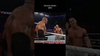 John Cena amp The Rock vs The Miz amp RTruth Survivor Series 2011  the rock wwe [upl. by Asselam]