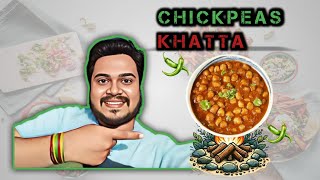 How To Make Chickpeas Khatta 🤤  Chickpea recipes Sweet amp sour chickpea Chole ki sabji [upl. by Jolee]