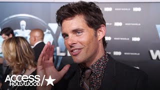 James Marsden On Playing Teddy In Westworld  Access Hollywood [upl. by Nashbar]