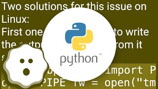 Interactive inputoutput using Python [upl. by Hurd]