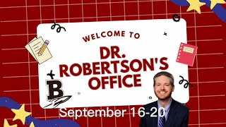 Dr Robertsons Office  September 1620 2024 [upl. by Medrek]