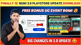 Free UC Event 🔴 Bgmi 30 Update is Here  Bgmi 30 Update Changes  Bgmi New Update  30 Update [upl. by Thurman]