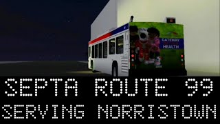 SEPTA Automated Announcements  Route 99 to Norristown Transportation Center [upl. by Serles]