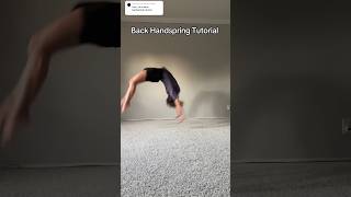 Back Handspring Tutorial 🌟 [upl. by Leticia]