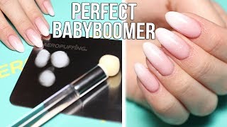 EASIEST Baby Boomer on the Planet Nail Art Tutorial [upl. by Yeleak529]