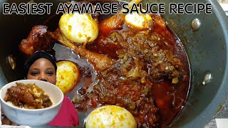 HOW TO MAKE AYAMASE  OFADA SAUCE DESIGNER STEW WITHOUT TOMATOES 🍅 [upl. by Cline]