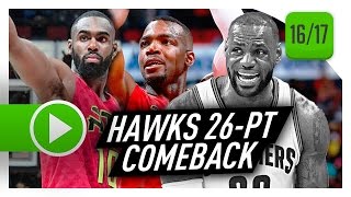 Atlanta Hawks Full Comeback Highlights vs Cavaliers 20170409  Cavs Blew A 26PT LEAD [upl. by Eidoc]