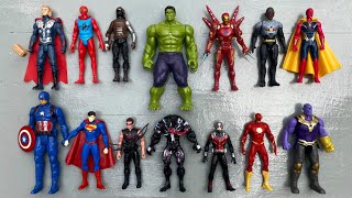 AVENGERS TOYSAction FiguresUnboxingCheap PriceIronmanHulkVenom SpidermanToys [upl. by Tadeo]