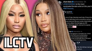 Nicki Minaj IGNORES BET Awards nominations amp PANDERING  Cardi B using SYMPATHY for album rollout… [upl. by Eiddet]