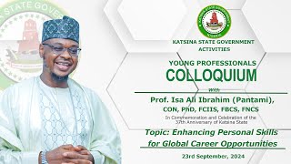 Katsina States 37th Anniversary  Young Professionals Colloquium  Prof Isa Ali Pantami CON [upl. by Abbye194]