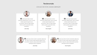 How To Make Testimonial Section On Website Using HTML amp CSS [upl. by Chilton28]