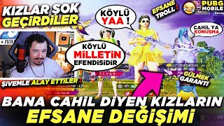 BANA CAHİL DİYEN KIZLARIN HESABIMI GÖRÜNCE EFSANE DEĞİŞİMİ  PUBG MOBİLE TROLL [upl. by Chaim829]