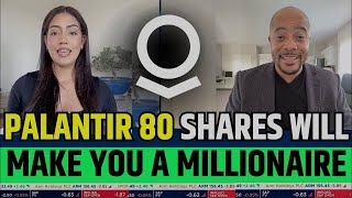 Palantir 80 Shares Will Make You Millionaire  PLTR Stock Latest News [upl. by Adnarem]