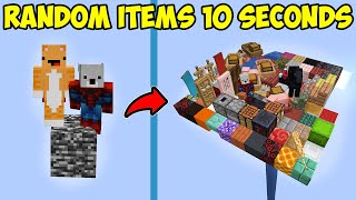 Minecraft But Every 10 Seconds a Random Item Spawns [upl. by Castara]