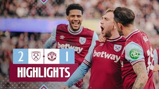 West Ham 21 Manchester United  Late Penalty Secures The Three Points  Premier League Highlights [upl. by Yseult636]