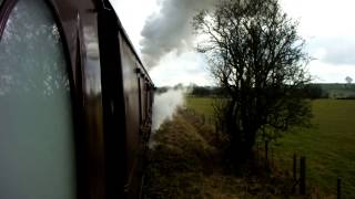 CHURNET VALLEY RAILWAY Steam Trains Video 3  S160 6046 on steep Cauldon Lowe Line Staffordshire [upl. by Livvie]