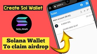 Create solana wallet to claim SOL airdrop  SOL wallet address  SOL airdrop  Sol free me kese bnai [upl. by Ecirp520]