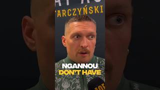 Oleksandr Usyk on Tyson Fury vs Francis Ngannou boxing [upl. by Froemming]