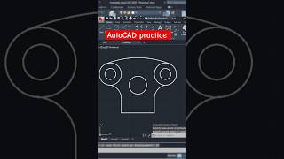 Autocad practice drawingautocad2d autocad autocadpractice techstudybtech [upl. by Lodi]