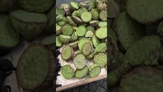 Lotus seed n water caltrop food foodie fruit [upl. by Aliab23]