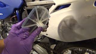 2006 Yamaha WR250F  Air Filter Replacement [upl. by Justin]