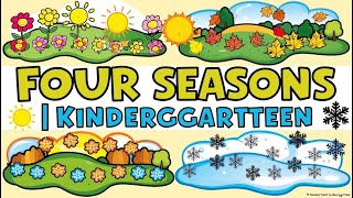 Four Seasons for Kids  Learn Four Seasons Names in English  Fun Educational Video for Kindergarten [upl. by Noyr]