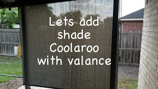 Coolaroo Outdoor Roller Shade With Protective Valance installation [upl. by Adar]