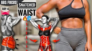 SNATCHED WAISTLINE amp ABS At Home Workout2 Week Hourglass Challenge No Equipments 4 [upl. by Errick823]