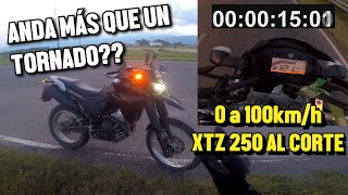 VELOCIDAD MAXIMA YAMAHA XTZ 250 NO FUE COMO ESPERABA🤔🏇💨 [upl. by Yrkcaz]