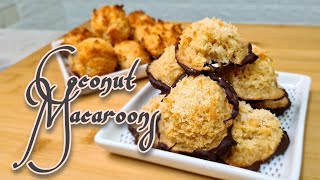 Coconut Macaroons  Chocolate Dipped Macaroons [upl. by Sined434]