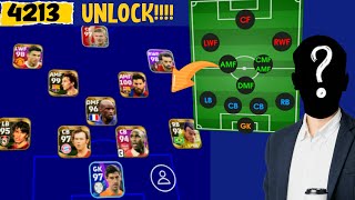 HOW TO UNLOCK FORMATION 4213  efootball 2022 [upl. by Dnalyar]