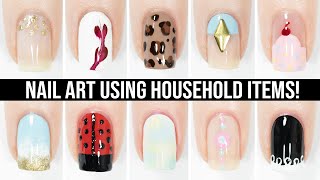 CUTE NAIL ART 2024  Easy amp Fun Nail Art Designs Using ONLY Household Items Compilation [upl. by Socem682]