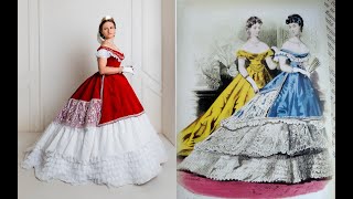 Dressing up in a 1865 Ballgown [upl. by Jonette]