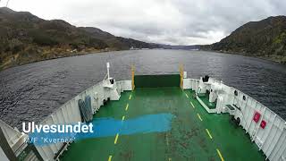 Timelapse MF Dalsfjord og MF Kvernes over Hustadvika og Stad Fjord1 [upl. by Borek904]